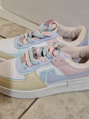 Pastel Multi-Color Women's Casual Sneakers